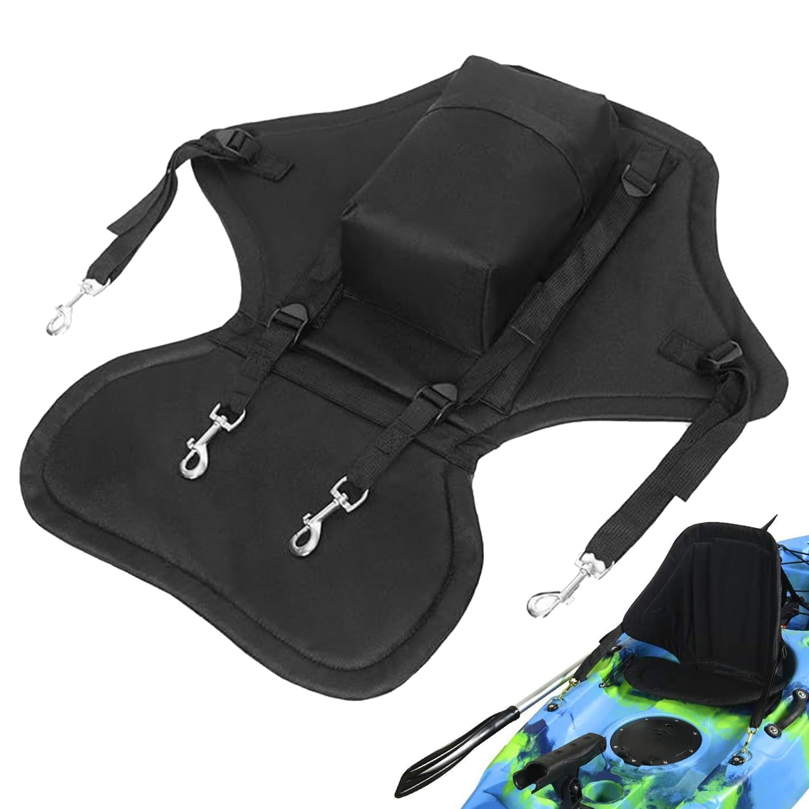 カヤック居敷き バックレスト 座布団 裏 カヌー 小船 SUP パドルゲーム盤 魚釣り 好いたらしい 取りはらい能力のある 自然調整能力のある 同盟罷業一回り付き添い人 撥H材 納める御徒面子付き添い人