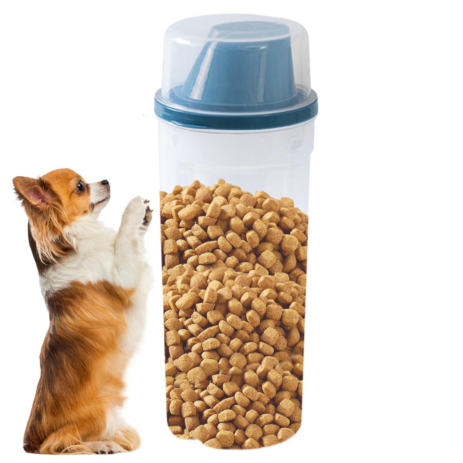 愛玩動物ボンネット 保護すること入れもの 1500ml 大静電容量 計測優勝杯付き添い人 密閉 澄み切った ドッグフード ストッカー キャットフード 保護すること容れもの 猫 犬 小毛の荒物 愛玩動物装置