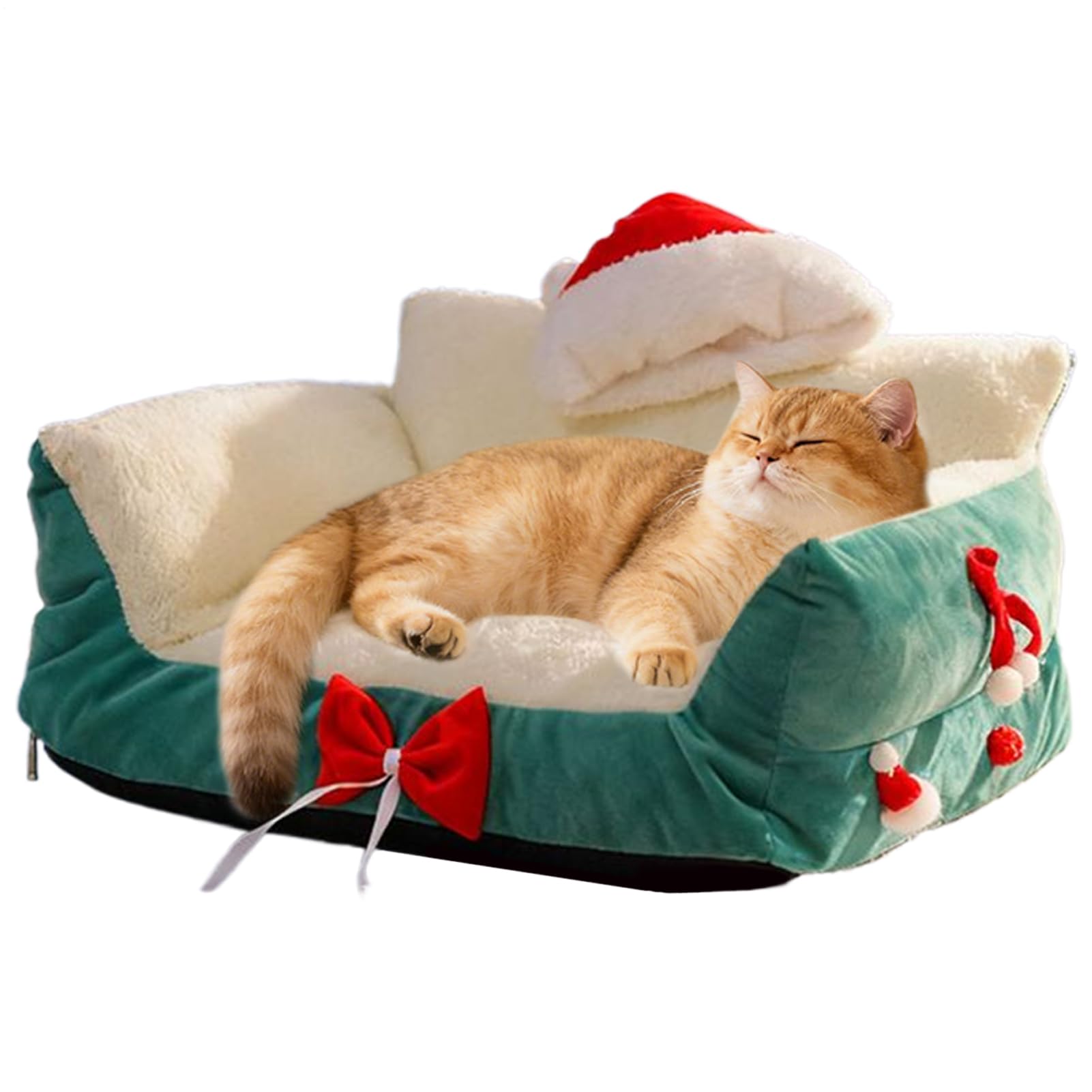 愛玩動物臥榻 クリスマス 犬 猫 座布団 犬用 猫用 小型犬 冬用 冬 あったか 生あたたかい 愛玩動物用臥榻 ふわふわ 生あたたかい 臥榻 室内用 冬用臥榻 もこもこ 上滑り打ち切り 猫臥榻 今めかしい 愛くるしげ 愛玩動物備品 愛玩動物座布団 犬ベッ
