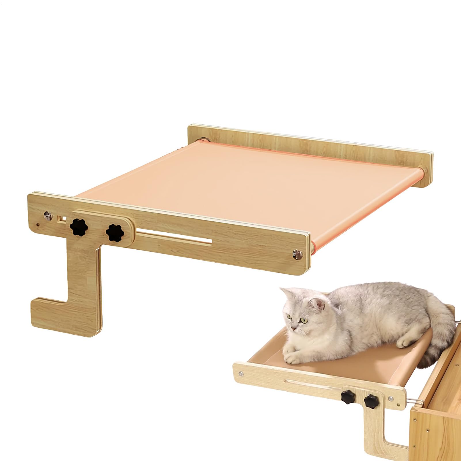 猫用 寝台 窓辺用 吊り下げ式 猫用ハンモック 木製 キャットステップ 爪とぎ押しとどめる出どころ 穴あけ不必要 据え置き飾り気の無い 省間隔文字 猫用極点 愛玩動物用寝台 窓際 睡眠時間 寝台側面 キャットタワー キャットベッド 爪とぎ打つ手 上滑り打ちきり付き添い人