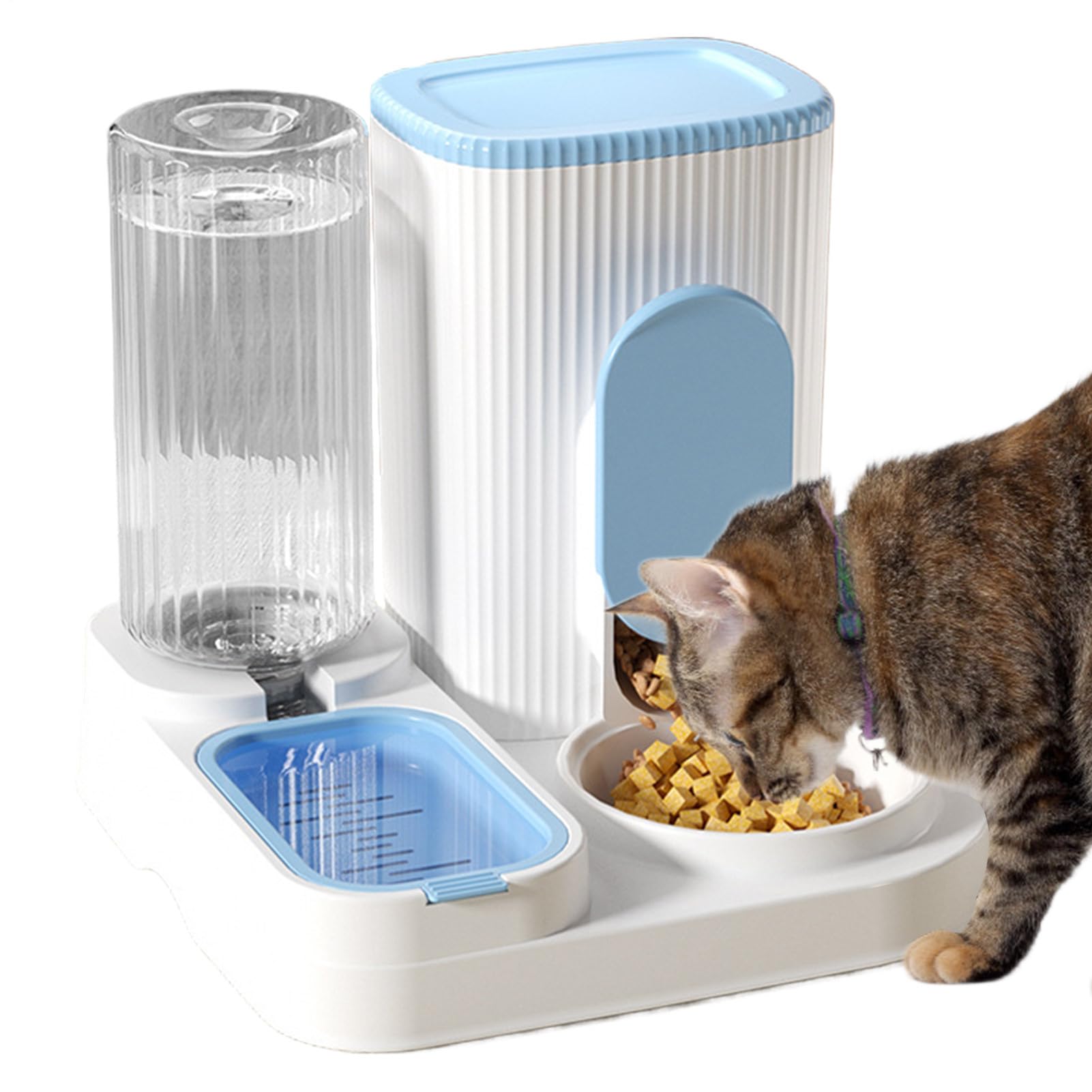 愛玩動物用自動小銃喰らわせる器 水器一体型 2WAY喰らわせるステイション 犬 猫用 餌やり 水のみ 大静電容量 どんぶり鉢 猫 犬 兼用 喰らわせる機 水機 分かりやすい 今めかしい