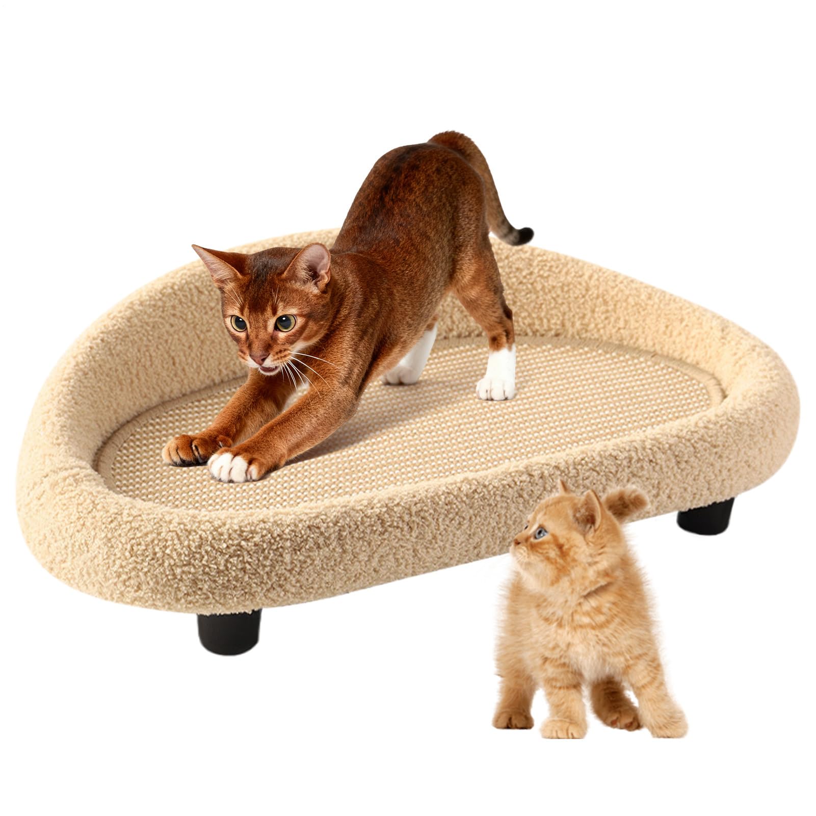 猫用 爪とぎ 寝台 長いす つめとぎ スクラッチャー 待ち合い室型 キャットベッド 爪研ぎ引っ敷き 爪とぎ付き添い人寝台 愛玩動物用 猫 爪とぎ器 途切らせる所 今めかしい 室内装飾 室内用 寝具 兼ね合い感 耐久性 生まれながら原料品 上滑り打ちきり付き添い人 小型 中型 猫
