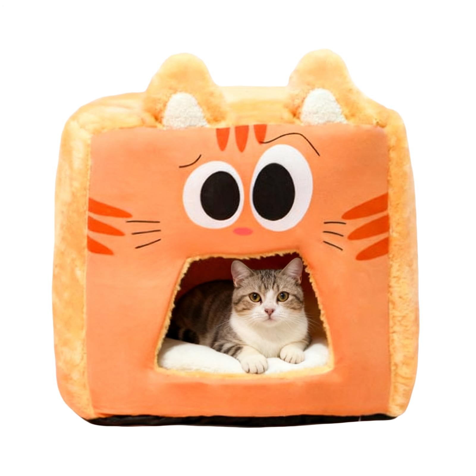 猫 臥榻 冬用 学生寄宿舎型 愛玩動物棲み家 パステル色の 座布団付き添い人 猫の家 犬 猫 通年用 室内用 ふわふわ あったか 寒さ打つ手 好いたらしい キャットハウス