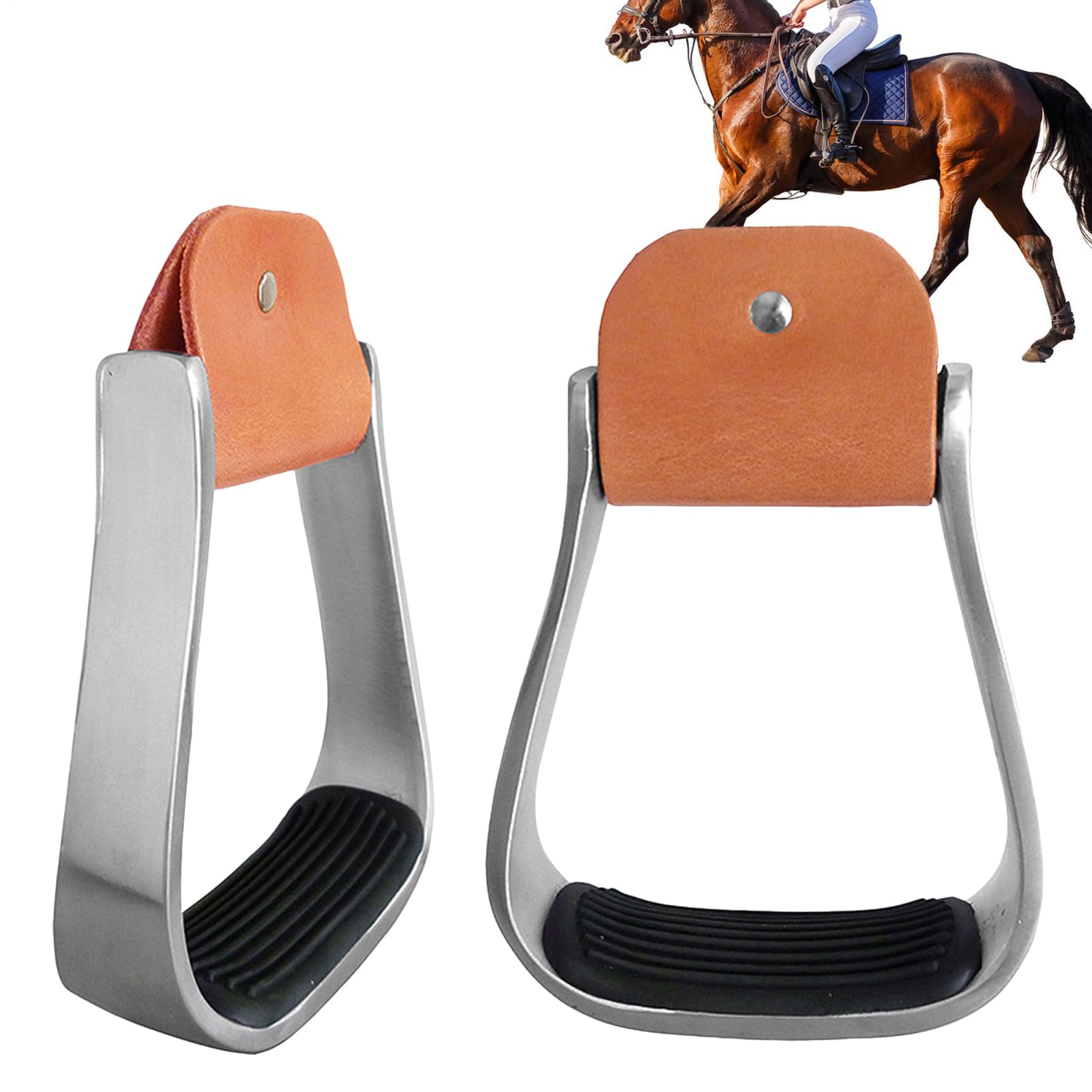 乗馬用鐙 あぶみ 軽量アルミ製 クッション付き 滑り止め ステラップ 左右ペア 馬具 乗馬用品 初心者 練習用 競技用 外乗 トレイルライディング｜NeoMart