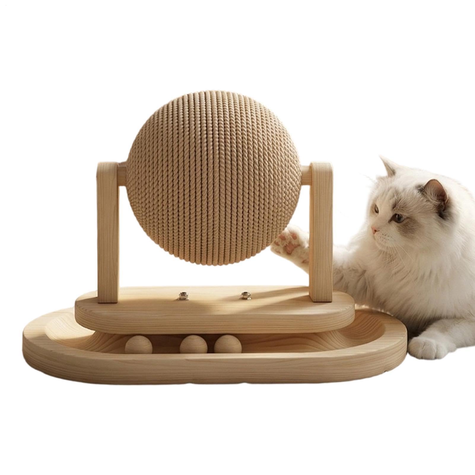 猫用爪とぎ どんぶり鉢 生まれながらサイザル麻 爪とぎ極点 据え付け型 剪断応力取り止める 猫手あそび プレイグランド 運動すること機能不全取り止める 木製 兼ね合い感 猫装置 室内用