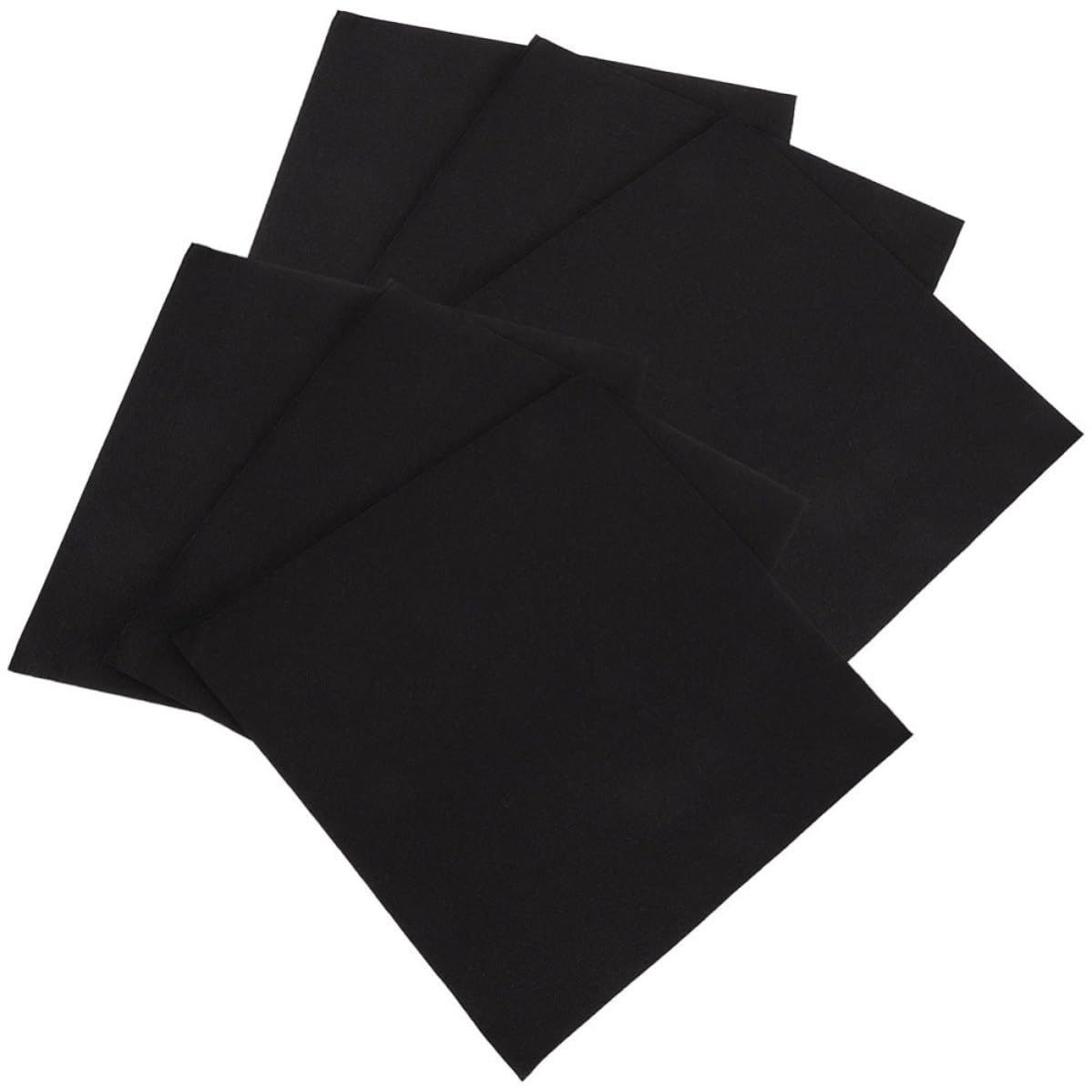 ペーパーナプキン 黒 100枚入 2層 紙ナプキン ブラック 20cm×19.5cm スクエア 四角 無地 シンプル 厚手 吸水 使い捨て テーブルナプキン カトラリー敷き テーブルコーディネート おもてなし パーティー 結婚式 披露宴 ク|NeoMart