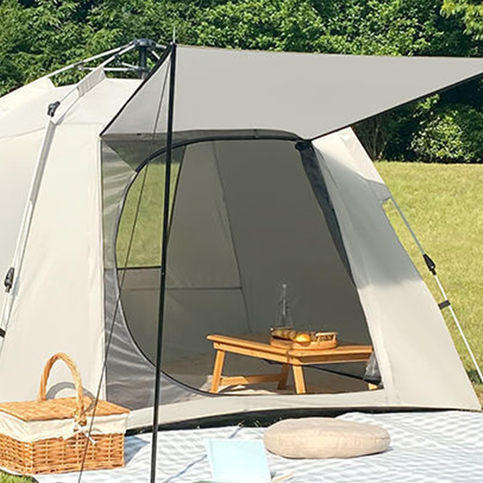 テント ワンタッチ 2-3人用 キャンプテント アウトドア 設営簡単 UVカット 日よけ 防水 防虫 メッシュ 通気性 折りたたみ コンパクト 軽量 レジャー ハイキング 公園 釣り 防災|NeoMart