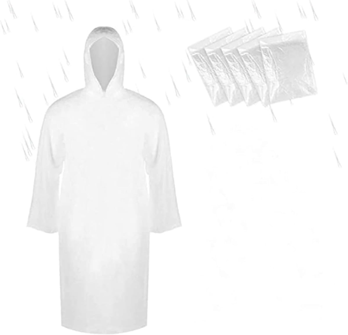 [] 使い捨てレインコート 100枚セット 携帯 防護ウェア 使い捨て ポンチョ 雨具 防災グッズ レインウェア 雨カッパ 簡易 ポータブル 防水 防汚 フリーサイズ 男女兼用 自転車 スポッツ観戦 通勤 通学 防水雨具｜NeoMart