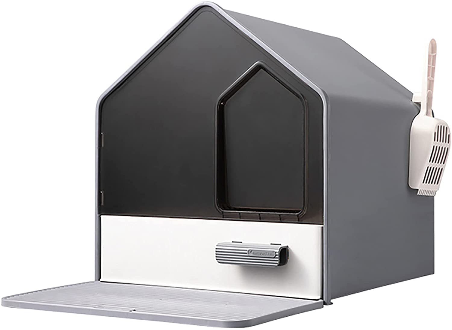 猫 トイレ 本体 ネコトイレ 猫用 ねこ用 トイレ ンボ フード付きトイレ 、 大型猫用 、漏れを防ぎます ()｜NeoMart
