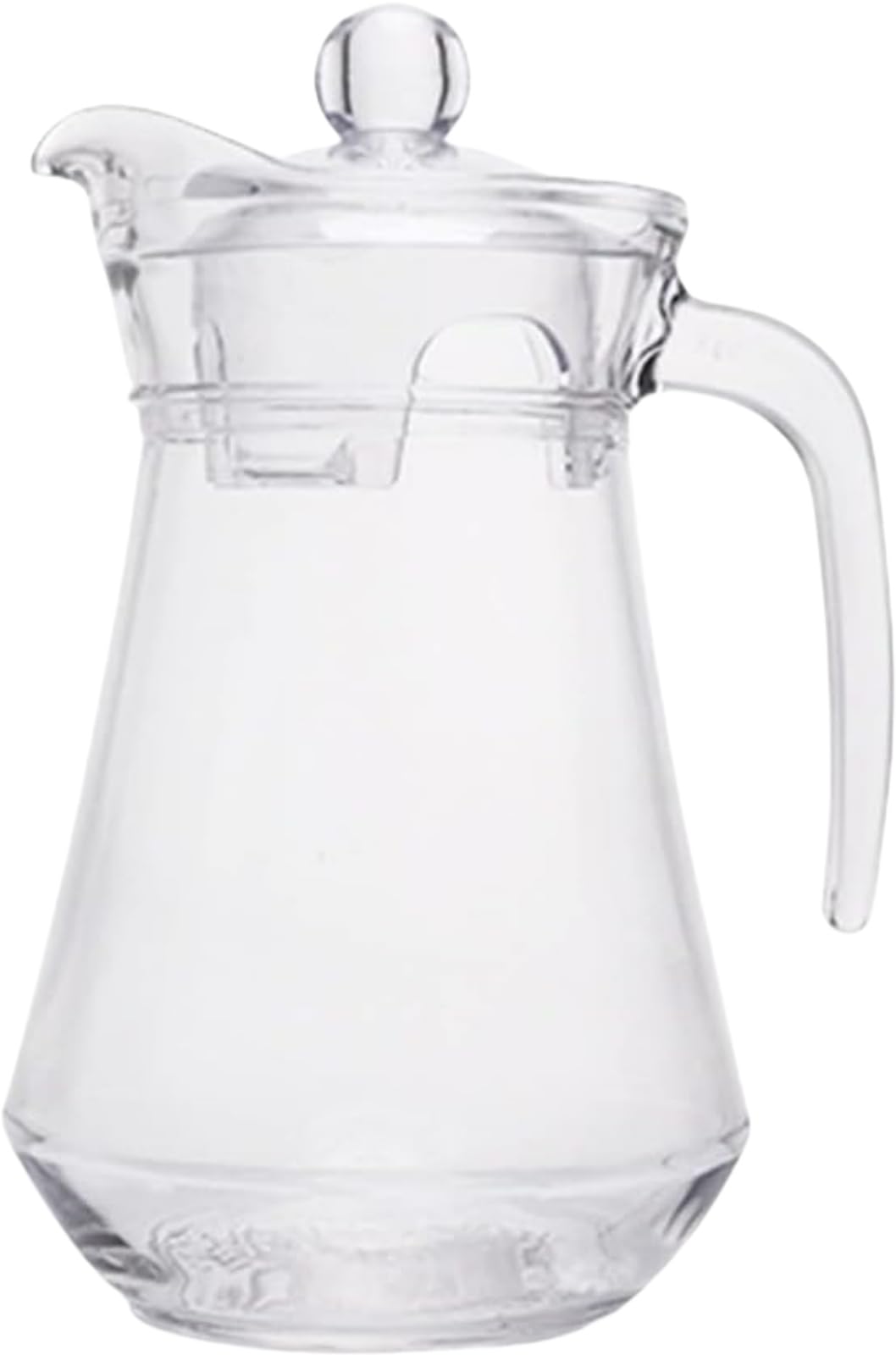 耐熱ガラス製 1リットル 大容量 食器 ティーポット グラス カトラリー ピッチャー 麦茶ポット バーとレストラン 簡単お手入れ 快適ハンドル付き 耐久性のガラスボトル ジュース 牛乳 飲料 香り付きお茶 2個 ()｜NeoMart