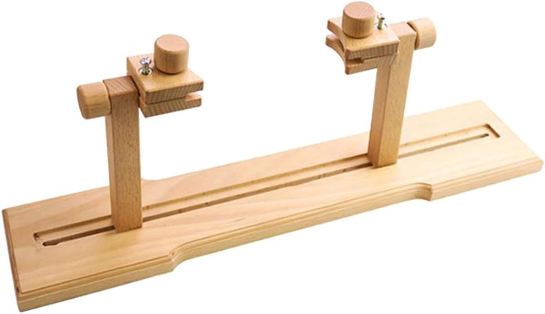 両手が使えて作業効率アップ！角度＆幅調整可能な多機能卓上刺繍スタンド／天然ヨーロッパブナ材使用／刺繍枠固定・省スペース収納／手芸・刺しゅう・に最適な木製スタンドフレーム｜NeoMart