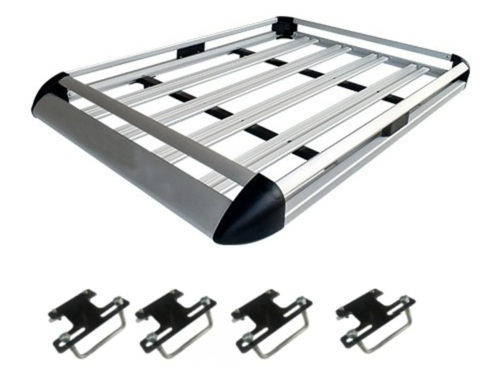ルーフラック ルーフキャリア 耐摩耗性 頑丈な構造 カーキャリア 防錆 耐荷重 車用ルーフラック カー用 (1.3,銀色) []｜NeoMart
