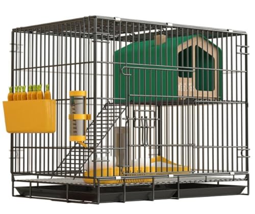 折りたたみ式 二階建て ウサギケージ 室内用 ペットハウス 観賞用 ラビットハッチ 家庭用 動物ケージ (70*50*60)｜NeoMart
