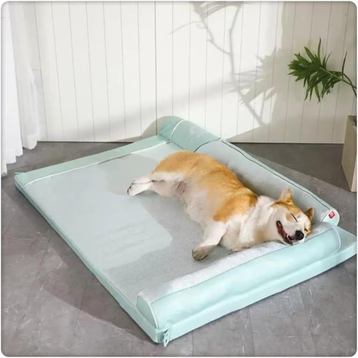 犬猫ひんやりベッド 夏用 洗えるペットベッド 柔らかクッション 涼しい 犬猫用 小型中型大型用 (,)|NeoMart