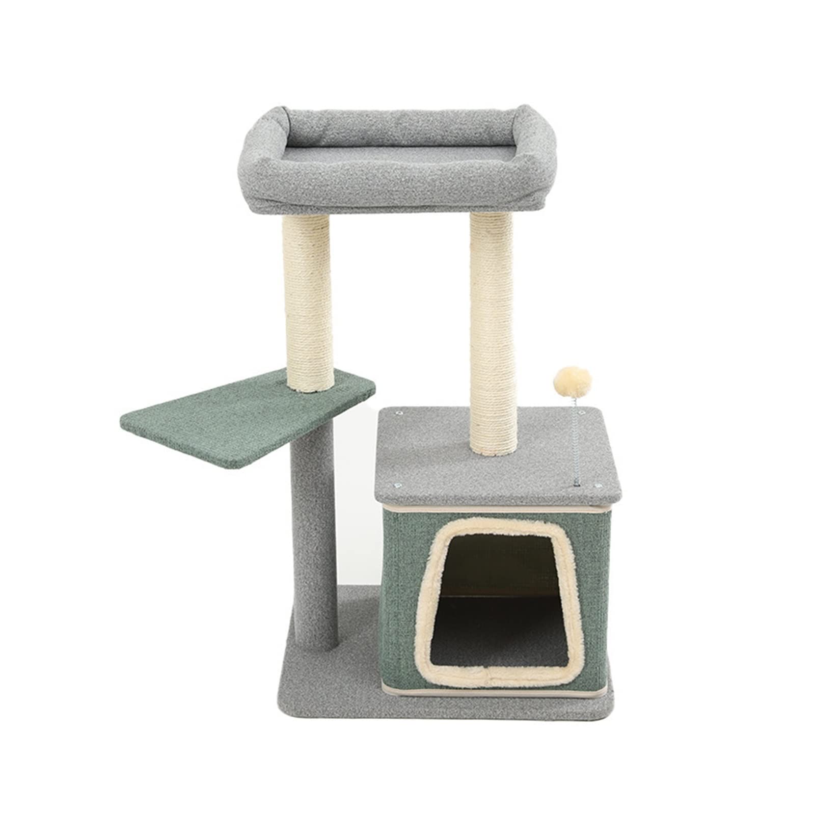 猫の木登り シンプルな台形大型猫用クライミングフレーム多猫対応安定猫コラムボックス猫用トイレキャットクライミングフレーム キャットツリー、キャットタワー ( : )｜NeoMart