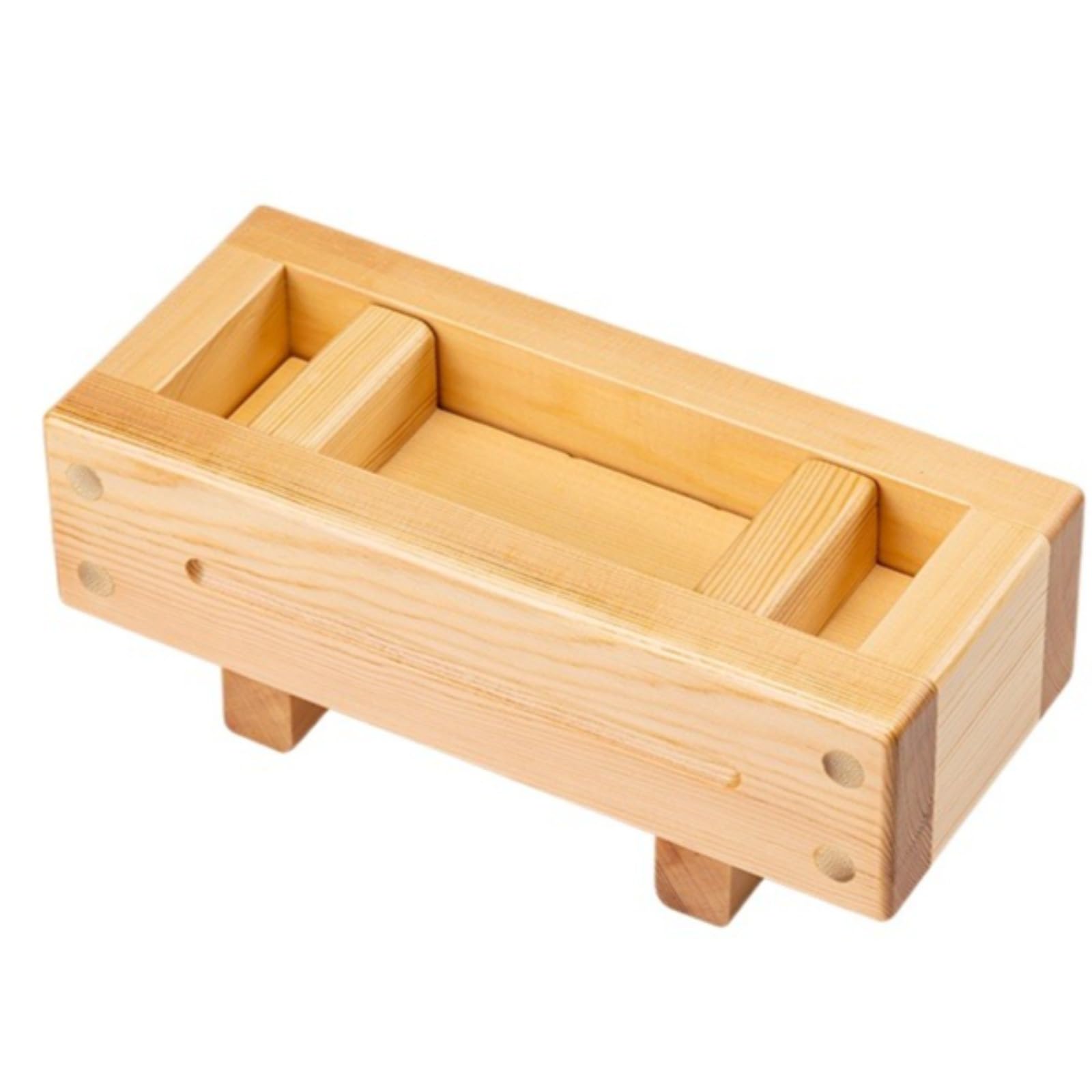 押し寿司型 長方形 押鮨器 寿司プレス 初心者向け 握り鮨 寿司巻き 手作り お弁当 家庭用 業務用 料理器具 使いやすい (22.7*9.5*8.6,木製)｜NeoMart