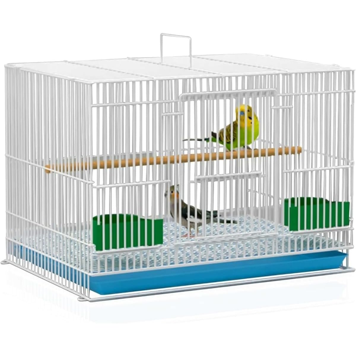 鳥かご バードケージ 組立式 鳥小屋 掃除しやすい セキセイ ボタン 文鳥 中小型鳥向き インコ ステンレス 大型 止まり木|NeoMart