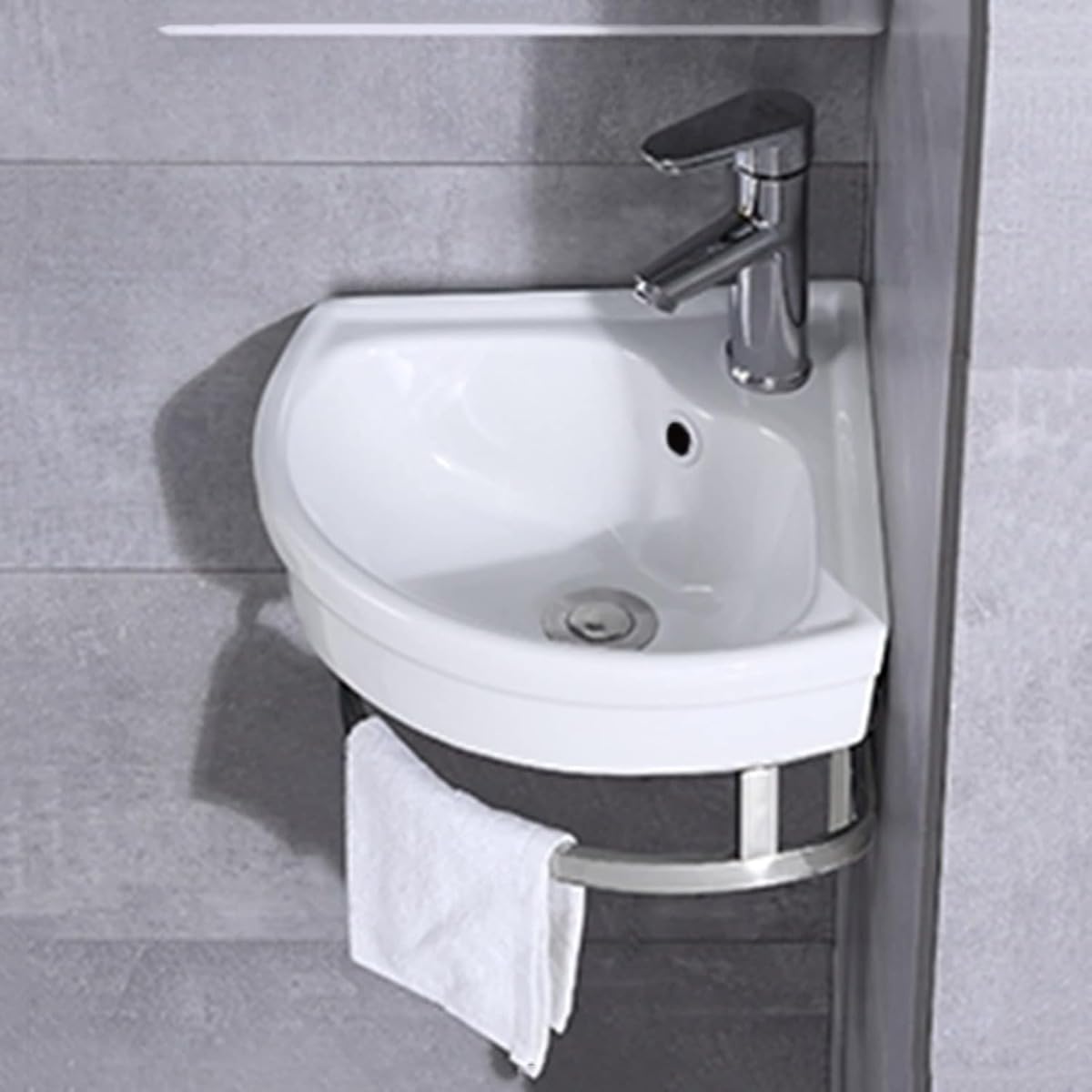 手洗い器 壁掛け 手洗器セット陶器製簡易洗面台 洗面ボウル ガーデキッチ洗面ボール小型 壁付け型鉢コンパクトミニ 手洗いボウル 手洗い台洗面化粧台 洗面器 洗面シンク浴室洗面台用 バルコニー庭シンクガ｜NeoMart