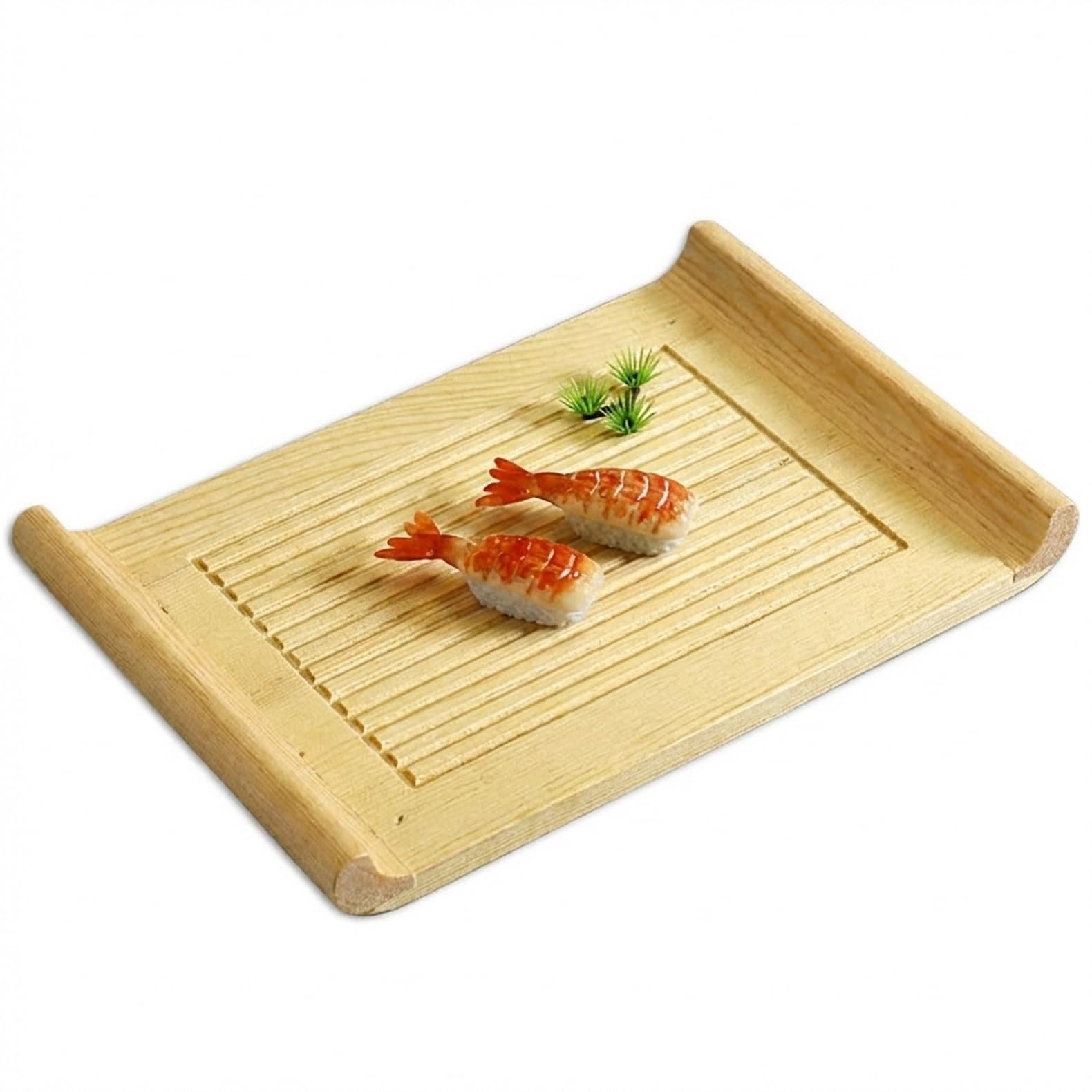寿司下駄 寿司盛台 ランチプレート 食器 寿司皿 刺身盛台 和食 寿司プレート 盛器 刺身やお寿司の盛り付け用 業務用 飲食店 日本料理 宴会用 家庭用 白木製 42&times;25 (42&times;25,)｜NeoMart