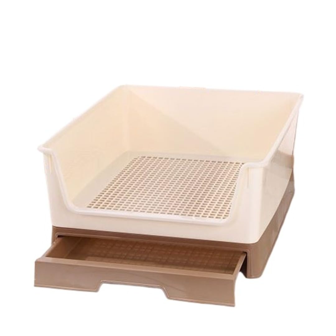 犬用トイレトレー ペット トイレ 抽?式 簡易トイレ 携帯可能 全犬種対応 44&times;54.5&times;22.5 (ブラウン)｜NeoMart