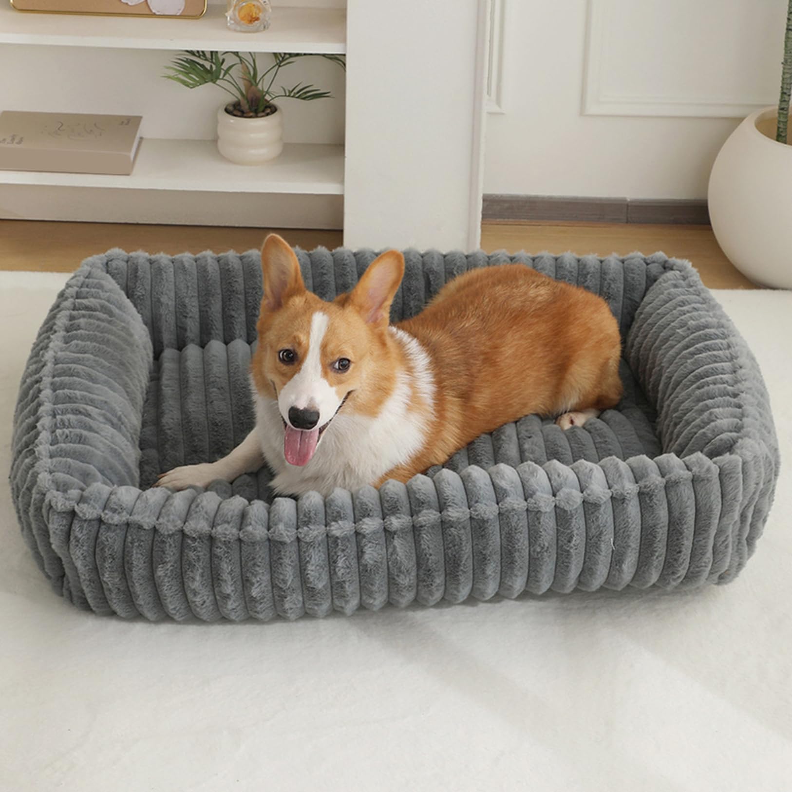 [3] ペットベッド 猫ベッド 犬 クッション ペットソファー 室内 小型/中型犬用 猫用 ふわふわ 暖かい あったかグッズ クリスマス ギフト 通年 設計3 洗える 滑り止め もこもこ 40*30 可愛い ペット用ベッド マット 手洗い可 多頭飼い｜NeoMart