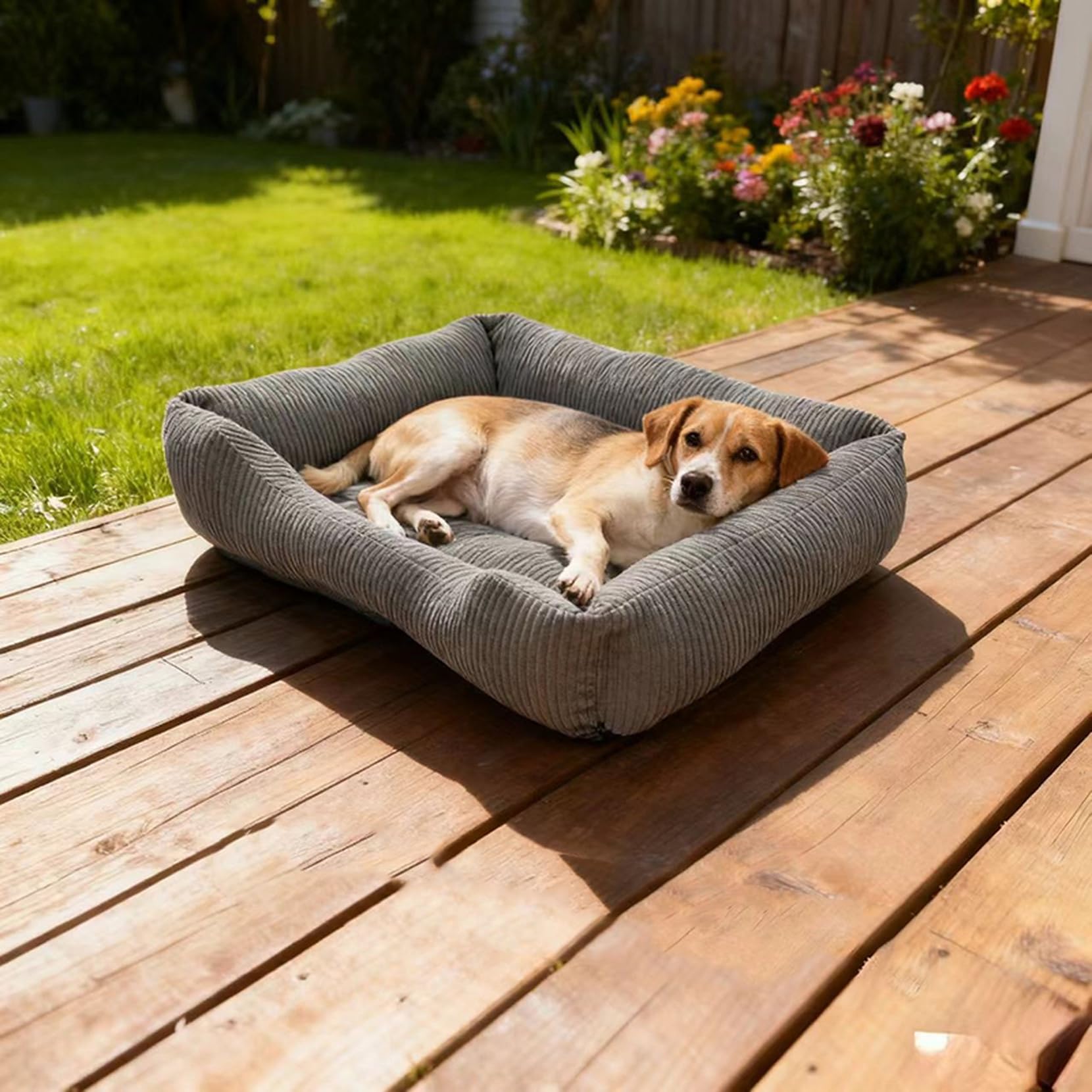 [3] 犬 60*50 ベッド 洗える 丈夫 グレー 冬 夏 通年 中型犬 小型犬 ペットベッド 猫クッション 犬クッション 滑り止め 猫ベッド ふわふわ 暖かい 防寒対策 四季通用 ペットソファー ぐっすり眠る 通気性 ペットクッション 可愛い｜NeoMart