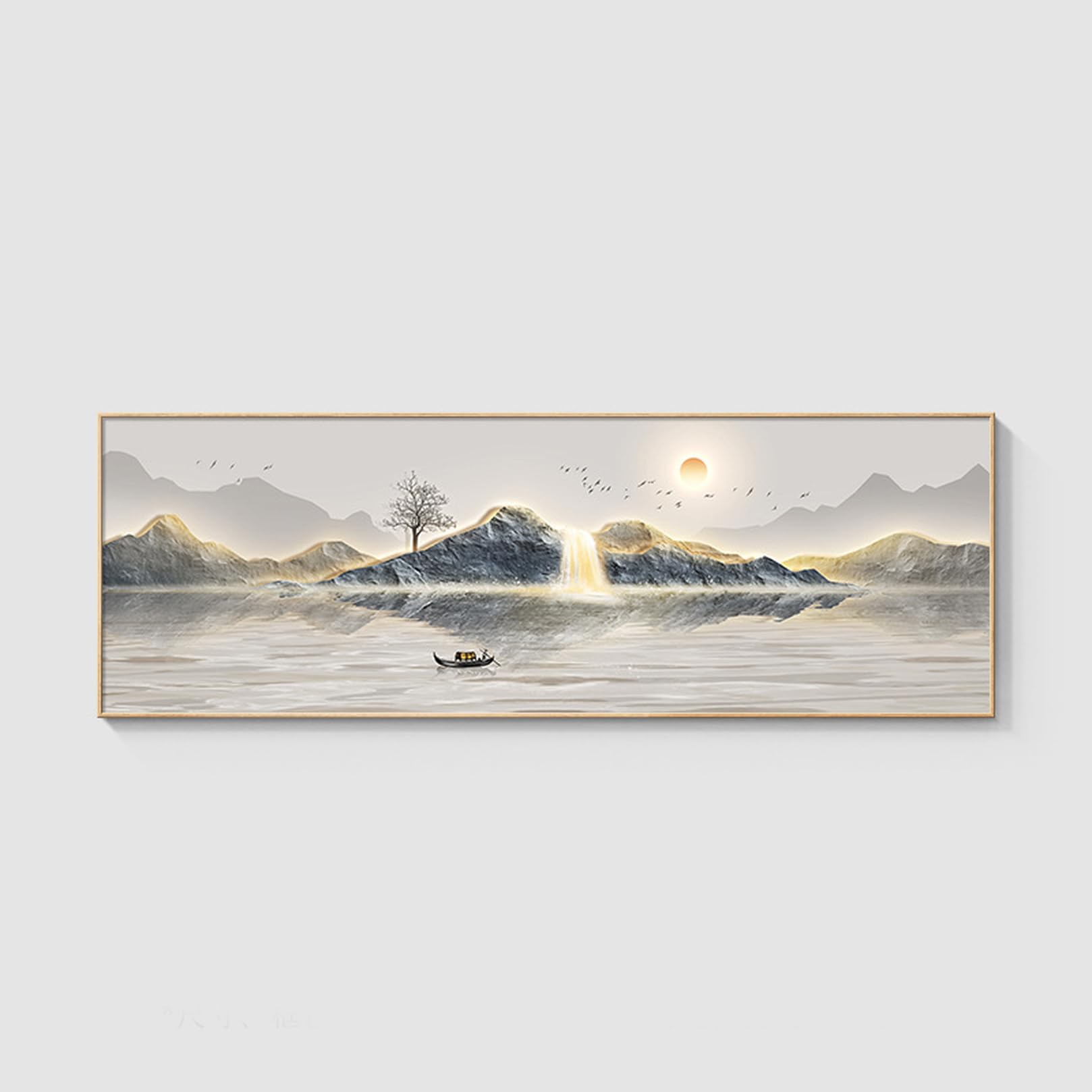 [3] キャンバス絵画 オフィス 120*40 株式会社 リビング 玄関 インテリア アートフレーム 装飾画 飾り絵 アートボード 設計4 部屋飾り 壁掛け 風水 壁の風景 ポスター 壁画 ウォールアート 北欧風 モダン シンプル お洒落 壁キャンバス｜NeoMart