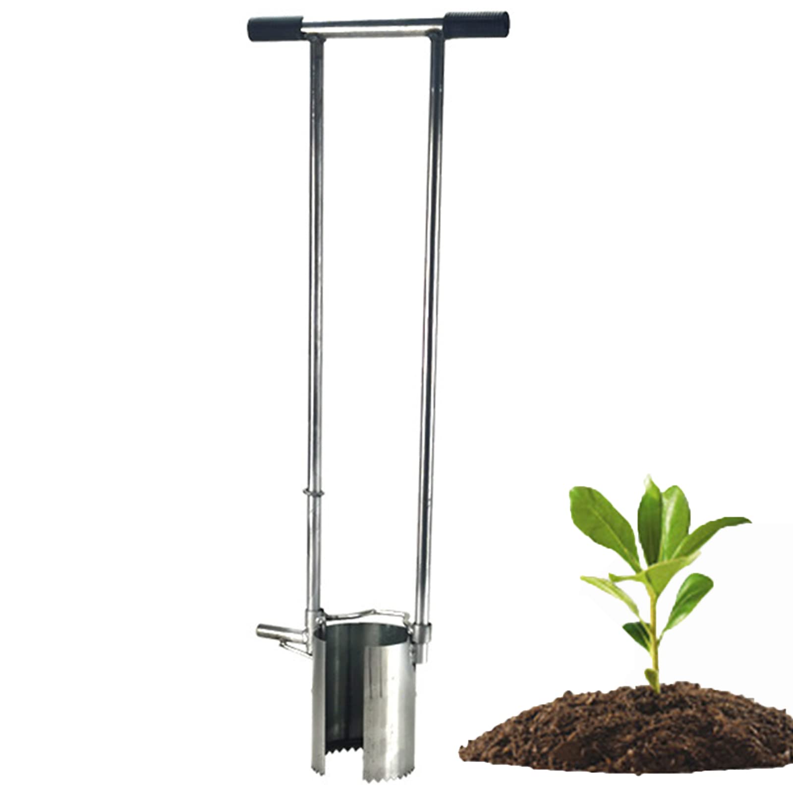 バルブ プランター 草刈り機 芝地 プラガー 土 サンプラー 花 植付 芝生 道具 と 公園 ツール-強化された下部 角 にとって だいこん ビーツ レタス｜NeoMart