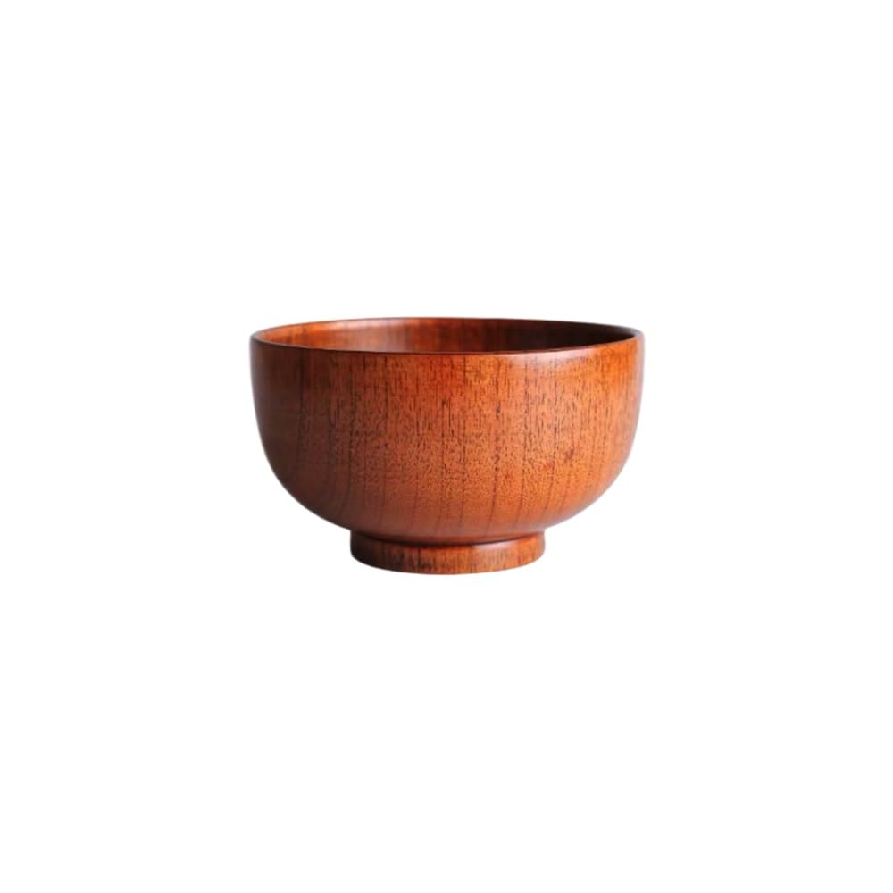 お椀 汁椀 木のお椀 木製 布袋 汁椀 (13*8,ウォールナット色) []｜NeoMart