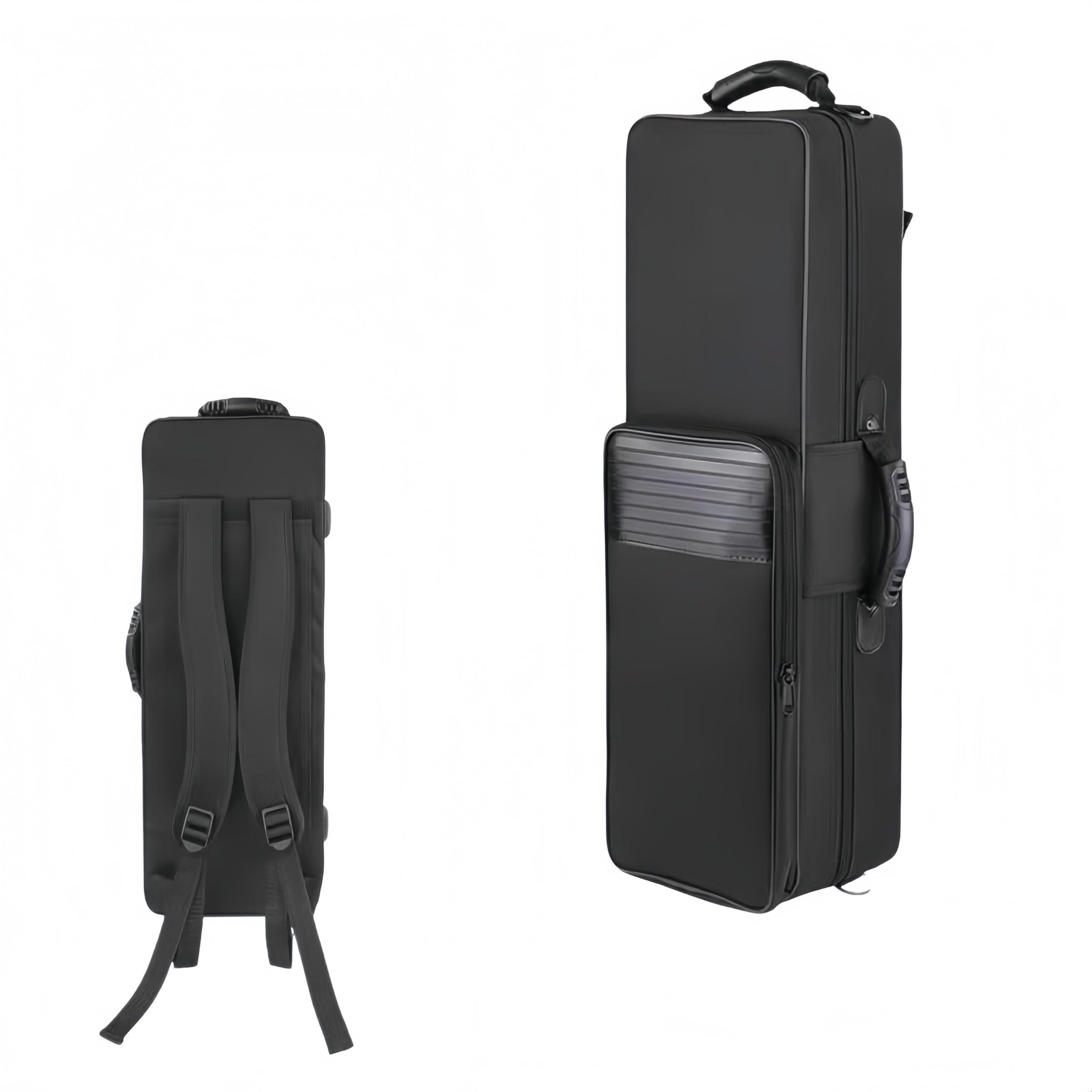 サックス用バックパック 楽器ケース 防水オックスフォード布 ステージ演奏用 キャリングバッグ 多機能サイドポケット付き 持ち運び簡単 (ソプラノサックス用バッグ)|NeoMart