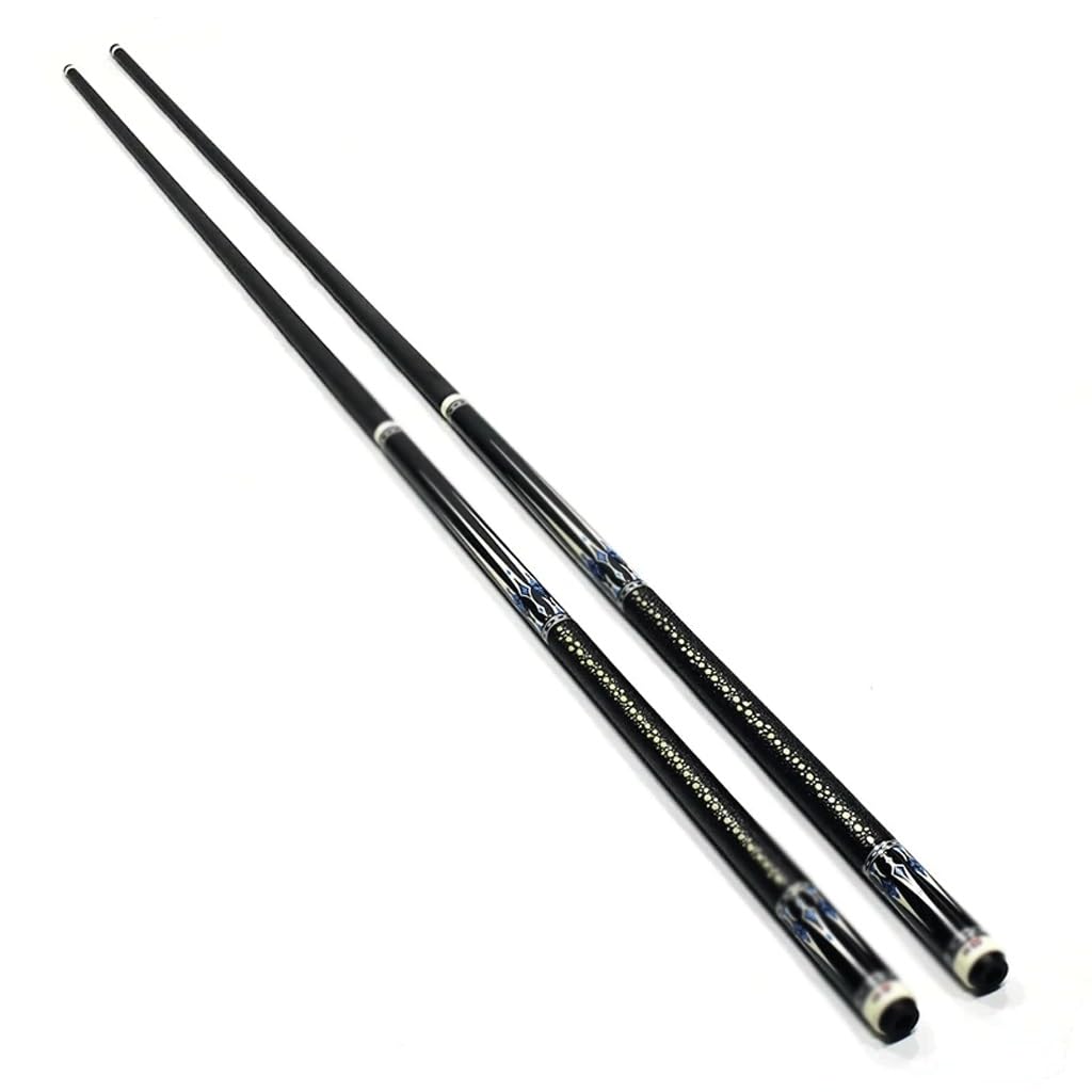 58インチ 5インチ延長カーボンファイバーシャフト レザーグリップ付き ビリヤードプールキュースティック 1/2ピース|NeoMart
