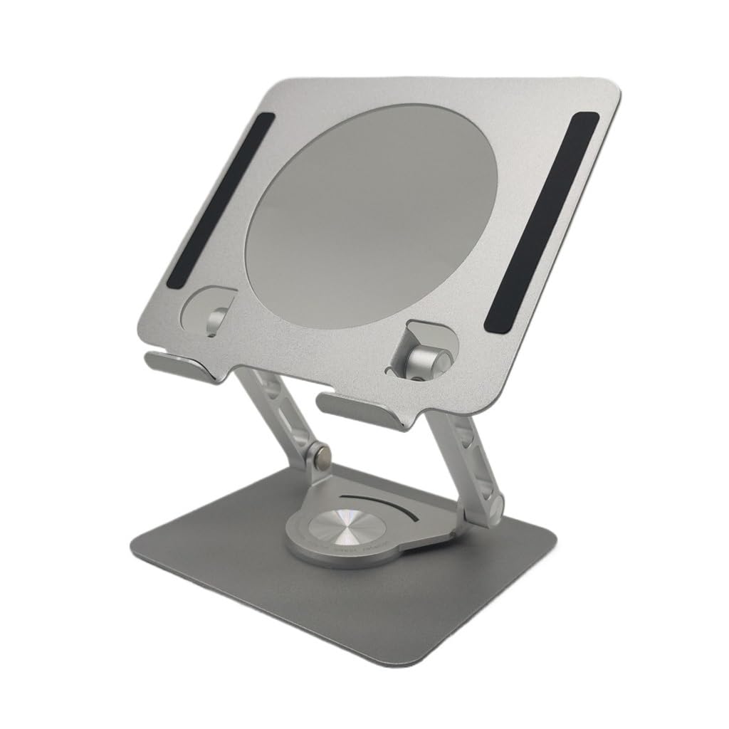 回転タブレットラップトップスタンドデスクトップスタンドアルミ合金折りたたみリフティングベース|NeoMart