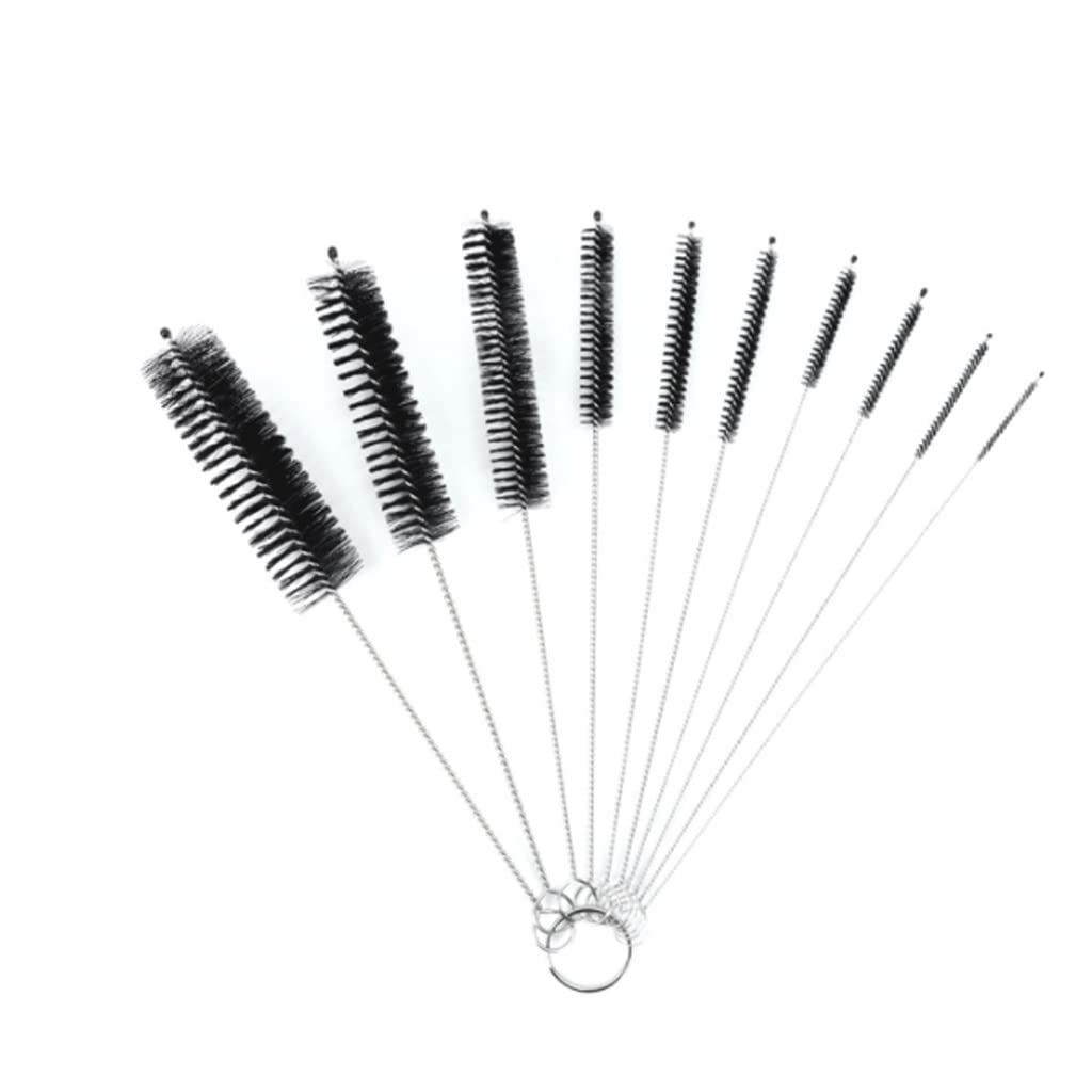 10セットステンレスソフトヘア吸引ガラスチューブブラシナイロンボトルシッズタンクパイプブラシ家庭用ツール｜NeoMart
