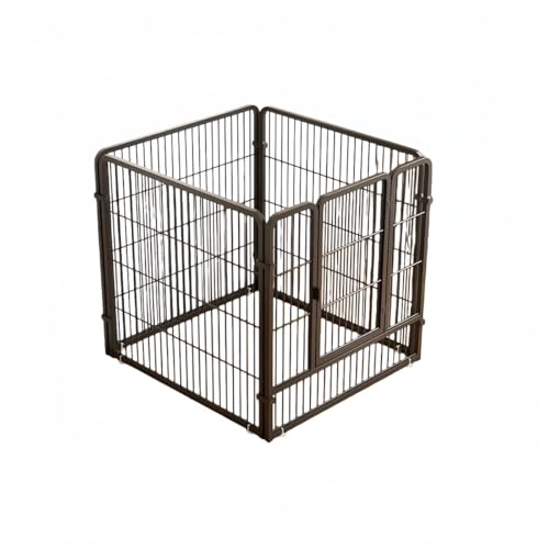 ペット用フェンス屋内用家庭用小型犬用ケージ隔離用ドア (レギュラーモデルブラック,80*80*80)|NeoMart
