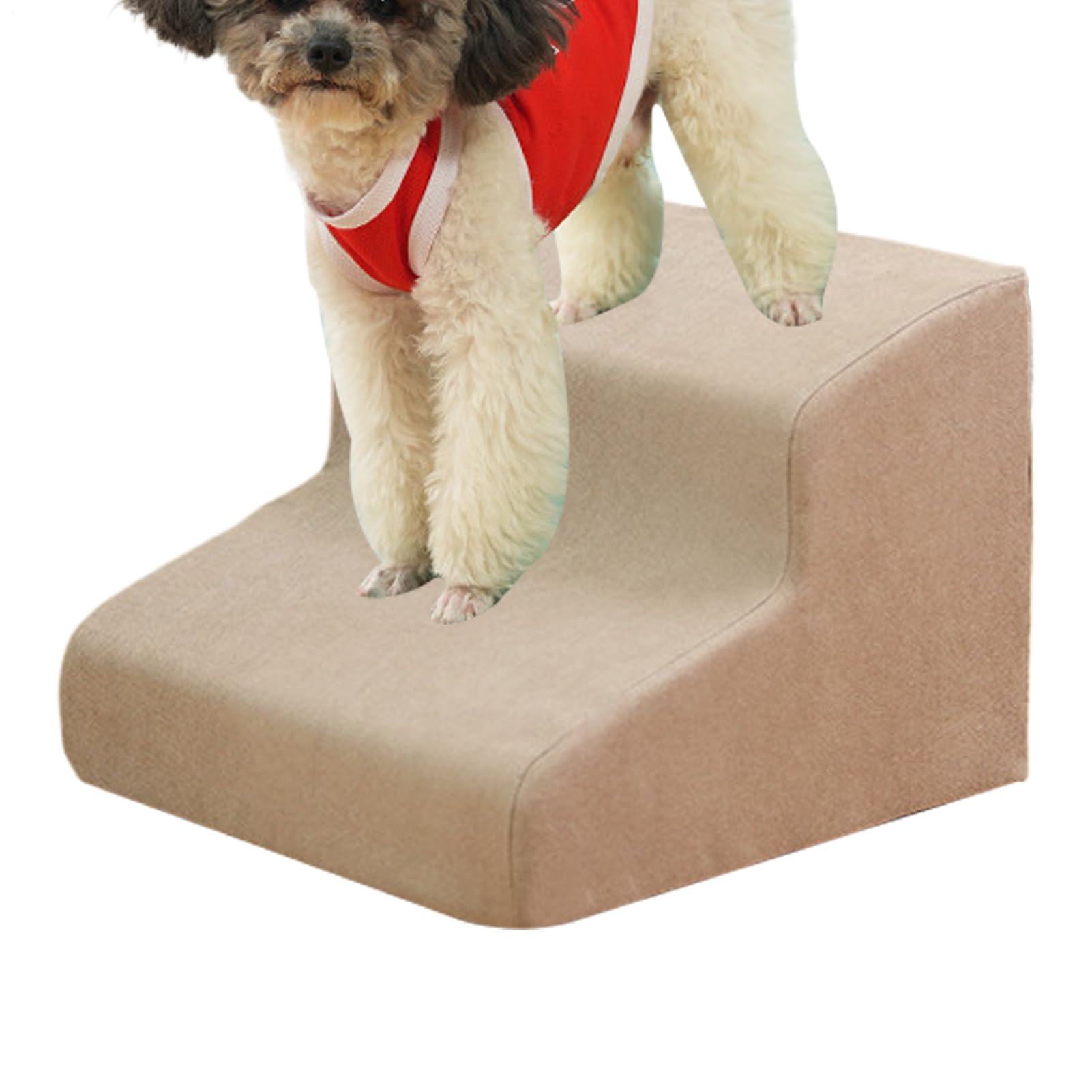 犬用ステップ,滑り止めペットスロープ - 2段の犬用階段 - 小型・中型・大型の猫・子犬・ソファ・クッション・アパート・バルコニー・テラス・ガーデン用|NeoMart