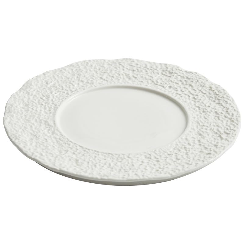 モダンな大型ディナープレート 岩模様の陶器製洋食皿 平皿 家庭用皿 お皿 積み重ね可能なディナープレート｜NeoMart