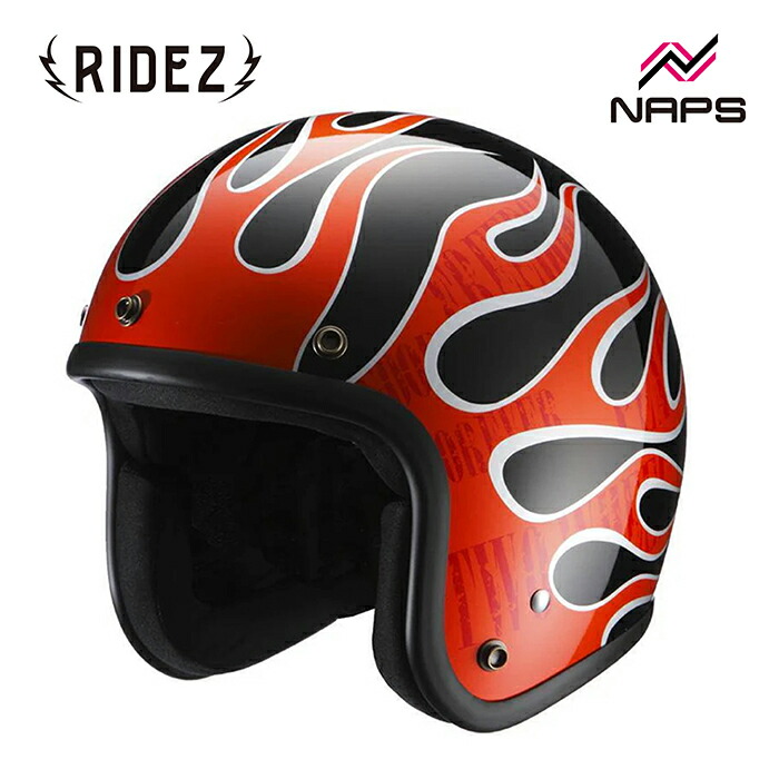 Avenger ジェットヘルメット(装飾品) AVENGER HELMETS アベンジャー ヘルメット FLAMES フレイムス