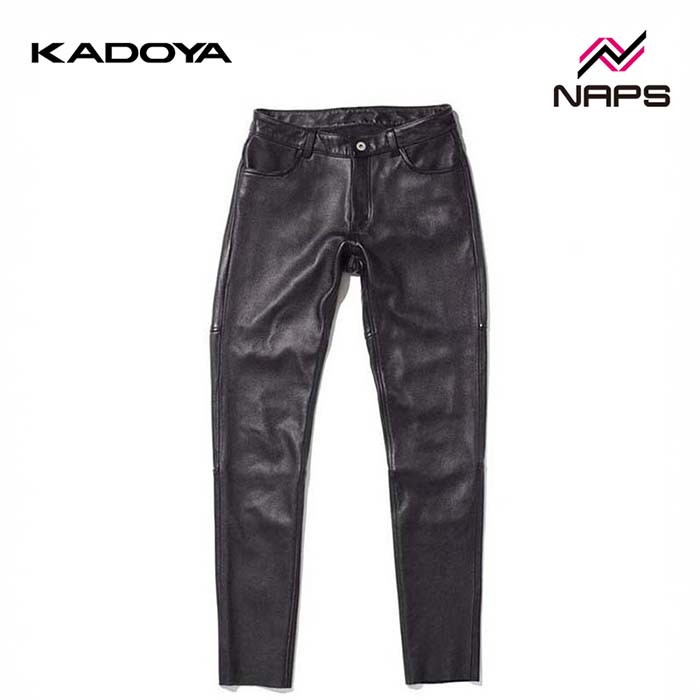 KADOYA カドヤ 2275 LEATHER SLIM PANTS スリムレザーパンツ レディース ブラック ALTER KEIS アルタケイス