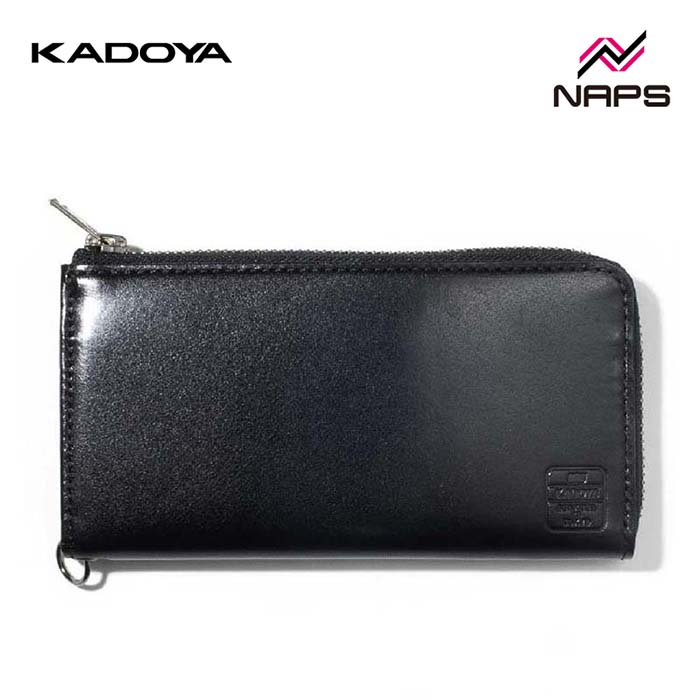 KADOYA カドヤ 8899 L ZIP コンパクトウォレット ブラック
