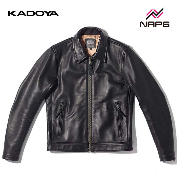 楽天市場】【KADOYA TCR-2】レザージャケット 襟付きシングル