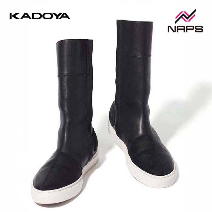 KADOYA カドヤ 4336 LEATHER HIGH SNEAKER M2 レザーブーツ レディース ブラック/ホワイト ALTER KEIS アルタケイス
