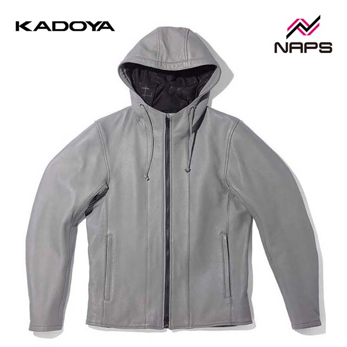 KADOYA カドヤ 1649 RIDERS PARKA レザーパーカー グレー|ナップス店