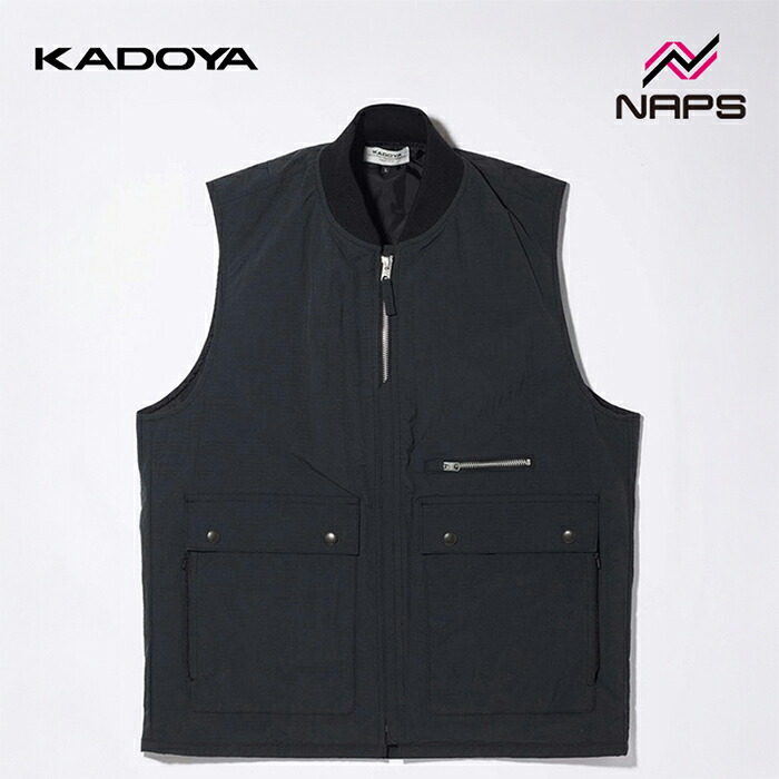 KADOYA カドヤ 6271 LAYER VEST レイヤーベスト ブラック ALTER KEIS アルタケイス