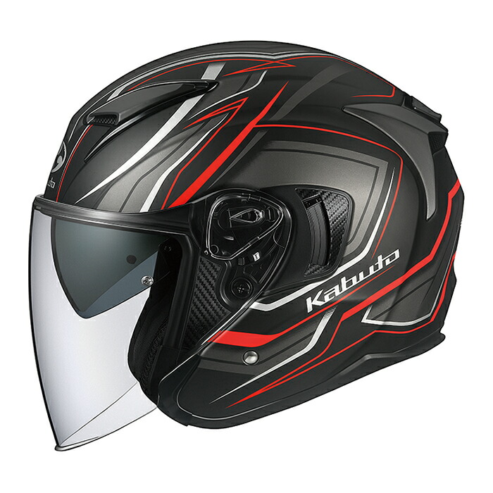 Kabuto EXEED SPARKジェットヘルメット Lブラック/レッド Amazon | オージーケーカブト(OGK KABUTO)バイクヘルメット