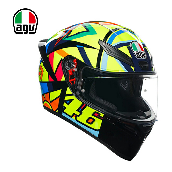 楽天市場】☆送料無料☆AGV K1 S JIST Asian Fit - ROSSI MUGELLO 1999