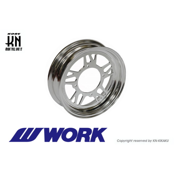 KN企画 WORK Gee9s コラボレーションホイール【バフアルマイト】12inch/3.5J【タイプGS】