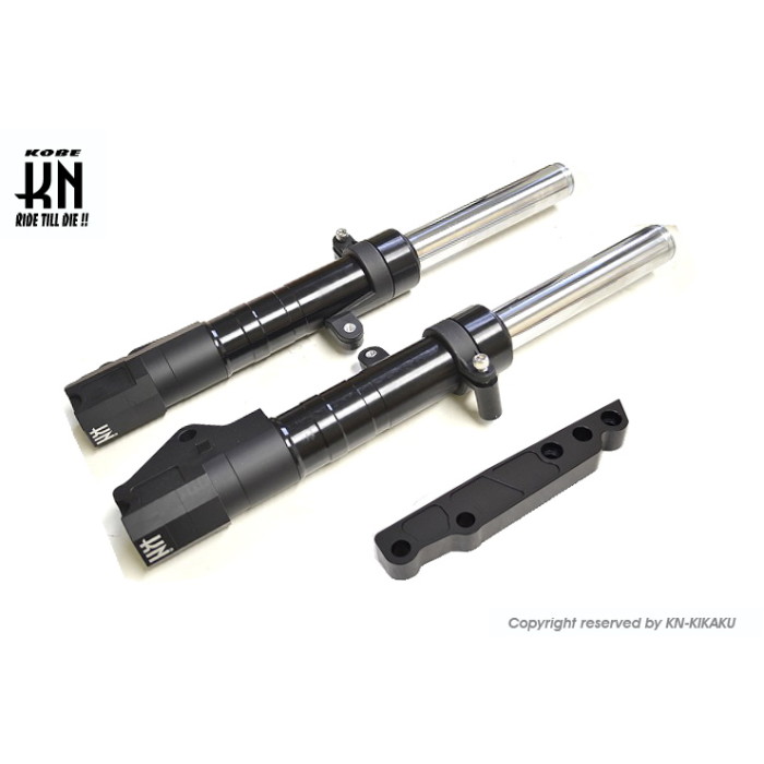 KN企画 スーパーフロントフォーク【ブラック】シグナスX 【2/3型】260mm/4potキャリパー