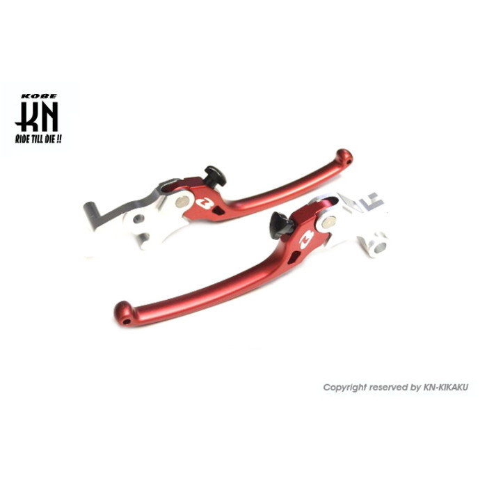 KN企画 RCB アルミ調整式ブレーキレバー【R25/R3MT25/MT3】S3シリーズ【レッド】