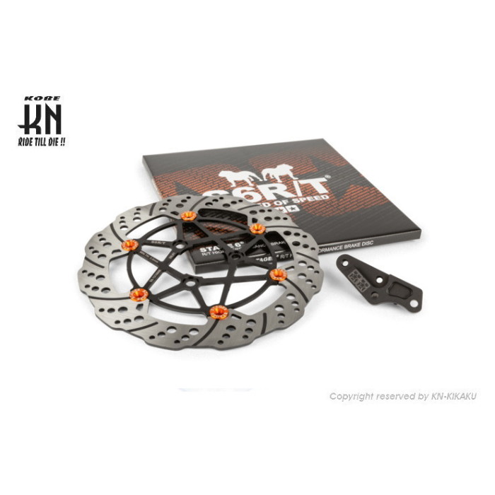 KN企画 STAgE6 BRESTAgE6 MSSCHEIBE SCHWIMMEND 280MM R/T MK2 YAMAHA AEROX｜ナップス店