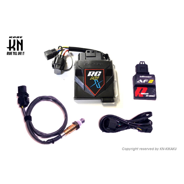 KN企画 【RC MiniX コンプリートECU】+【AF2 ワイドバンドO2センサーLSU4.9付属 空燃比モジュール】マジェスティS(後期)/SMAX155(後期)/FORCE155｜ナップス店